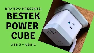 Розетка Cube Power Outlet от Bestek | Сетевой фильтр с 3 портами USB и 1 портом USB-C