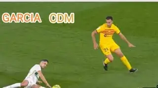 Eric GARCIA first game as a Central midfielder in Barcelona