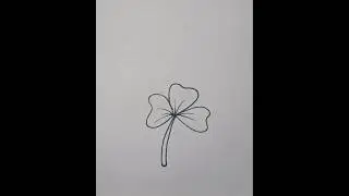 How to draw a cute and simple leaf 🍀 drawing/ very easy to draw step by step leaf drawing