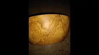 Woodturning A Large Spalted Ash Fruit Bowl