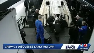 NASA&rsquo;s SpaceX Crew-11 discusses space station science mission, early return