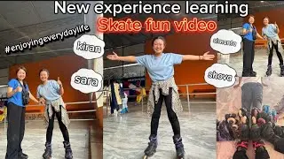 Skate vlog⛸ 🛼 /refreshing day/New experience in life @sidbro6782 #friends #saran #skate #enjoying