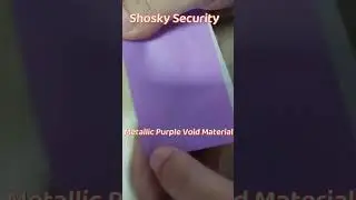 Metallic Purple Void Material #SecurityPackaging #VoidLabel #VoidEtiquetas #SecurityLabel #VOIDOPEN