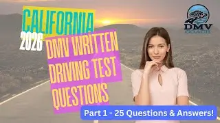 2026 California DMV Written Driving Permit Test Study Guide - Part 1