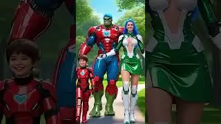 Hulk and Captain America White Family at Waterfall #marveltoys