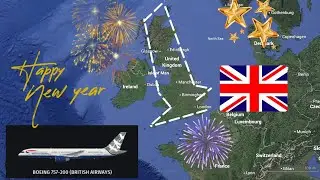 New Year Flight - Southend-on-Sea to London (EGMC-EGLL) - 1/1/2028