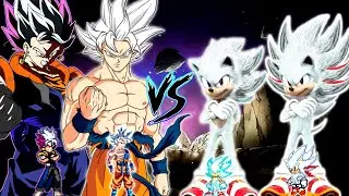 Goku LB V2 OP (AF) & Gogetto UEI V2 OP VS Sonic Chaos V4 JVL OP (AF) & Shadic V2 OP (AF) in Mugen