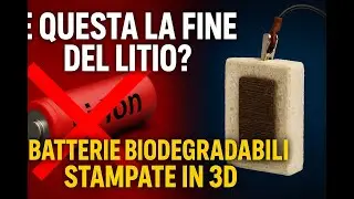 &Egrave; Questa la Fine del Litio? Batterie Biodegradabili Stampate in 3D!