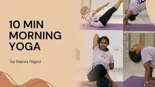 10 min yoga full body stretching #SuryaNamaskara