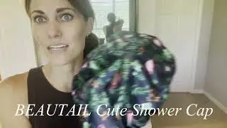BEAUTAIL Flamingo Shower Cap, Elegant and Cute, Double Layer Waterproof, Perfect for Showering!