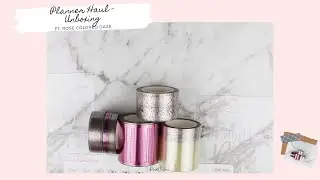 🎀🌟Planner Haul - July 2020 - Unboxing - Ft. Rose Colored Daze overlay subscription🎀🌟