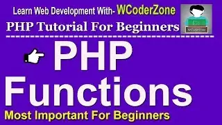 PHP Functions Tutorial For Beginners ‍- PHP Tutorial