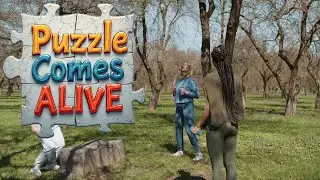 Nature&rsquo;s Gym Friends Training Together Under the Trees Puzzle Comes to Life
