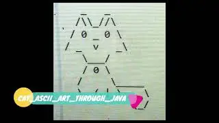 ASCII ART USING JAVA PRINT STATEMENT