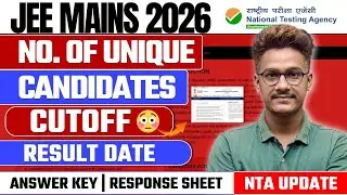 JEE Mains 2026 Cut off, Answer Key & Result Date NTA Update🚨 Result | Answer key | Response Sheet