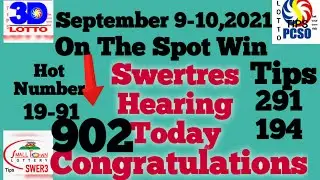 Swertres Hearing Today September 9-10,2021 3D 4D 6D STL and lotto tips