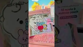 The Creme Shop x BT21 BTS Baby 16 Printed Essence Sheet Mask Set Makeup Pouch eBay Order