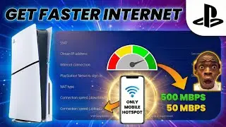 50 to 500 MBPS 🚀 using MOBILE HOTSPOT! | Best PS5 Settings to increase internet speed [Quick Fix]
