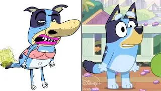 BLUEY Funny Drawing Meme