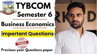 TYBCOM business economics semester 6 important questions