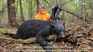 Lisa Gargulak 2022  BEAR TRAK OUTFITTERS  AWESOME SPRING BEAR HUNT IN NORTHERN ONTARIO CANADA