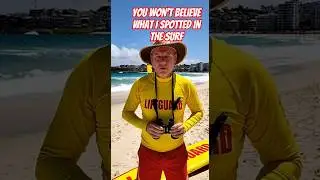 a surprise rescue on Bondi Beach#adventure #wildlife #shorts