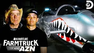 Super Fast Air Cannon Car Made from an Old Glider! | Street Outlaws: Farmtruck and AZN