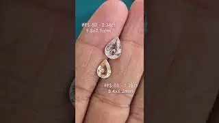 2 heated only natural sapphire pear shapes beautiful #sapphire #gemstone #gems #loosegems