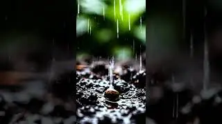 Blue-Eyed Grass Blooming in Rain | ASMR Macro 4K