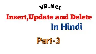 How to insert,update and delete records using vb.net