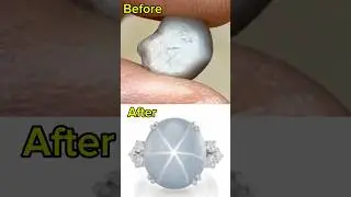 Star Sapphire  - How To Do This Magic #gemstone #starsapphire #gems #pooragems #shorts #gemstone