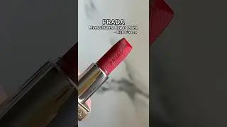 PRADA Beauty Monochrome Hyper Matte Lipstick - RD28 Fuoco | Lip swatch ✨ #lipstick #lipswatches