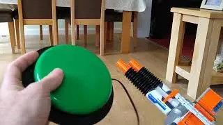 Switch Accessible NERF Rhino-Fire Elite Sentry foam dart gun