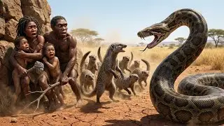 MONGOOSES Saved Homo Habilis from a GIGANTIC Python | La Alianza Más INCREÍBLE de la Prehistoria
