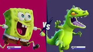 Nickelodeon All Star Brawl 2 SpongeBob VS Reptar