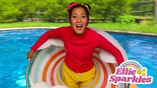 Pool Competition! Dart Board Pool Challenge! | Ellie Sparkles World - WildBrain | Full HD Episodes