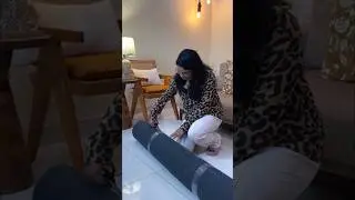 Handmade carpet Unboxing Pure wool Customized Design in Coimbatore #carpet #rugs #viral #trending