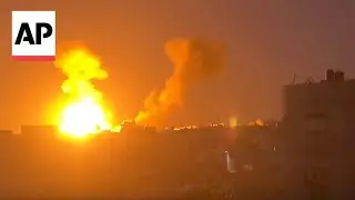 Video shows explosions over Jabaliya in northern Gaza