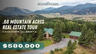 .68 Mountain Acres Plus Wood & Stone Home Listed at $580,000! | Alberta Real Estate Property Tour