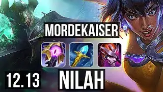 MORDE vs NILAH (TOP) | 6 solo kills, 13/3/6, Dominating | EUW Master | 12.13