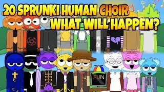 🎤 Sprunki Human Choir! 👥✨ All 20 Characters Singing in Harmony | #SprunkiPyramixed #incredibox