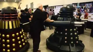 Colin Baker with Dalek