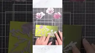 Easy gradient layered florals! #altenew #fyp #trending #tutorial #papercrafting #cardmaking #howto