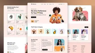 Make a Responsive Pet Store Website Using HTML & CSS in 2025 | Step-by-Step Tutorial