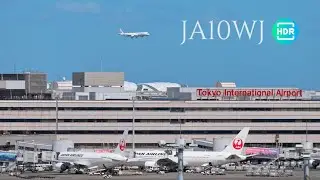 JALの10号機A350-1000、羽田に優雅に到着 JAL&rsquo;s 10th A350-1000 Gracefully Arrives at Tokyo