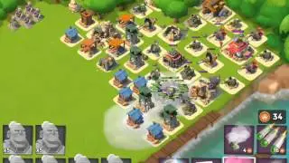 Boom Beach Player attack with Smokey Warriors