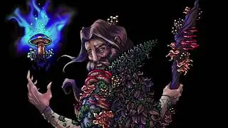 Digital Coloring Timelapse - Fungal Druid / Lord of the Spores