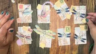 Decorating dragonfly ATCs-episode 1