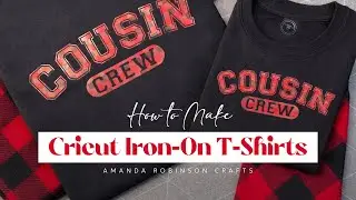 Cricut Iron-On T-Shirt | Cousin Crew Plaid Pajama Top