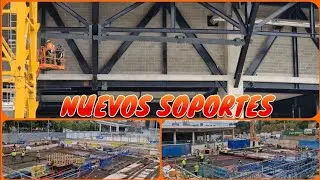 🔴OBRAS CAMP NOU (8 de Noviembre)⚠️Colocan nuevos soportes de lamas en corner de gol norte